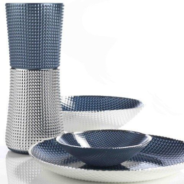 Argenesi Quadrie ваза blue-grey