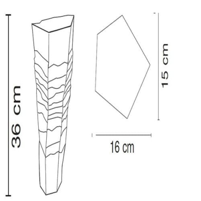 Fos Ceramiche Erosum ваза V-09A/D