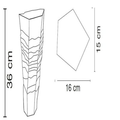 Fos Ceramiche Erosum ваза V-09A/D