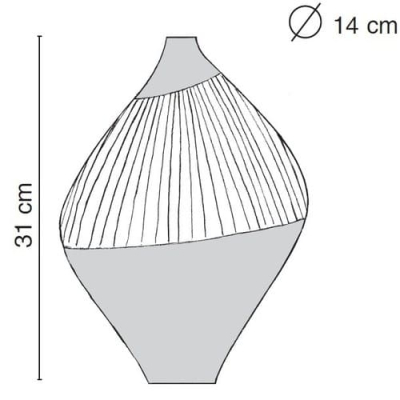 Fos Ceramiche Naum ваза B-2003G