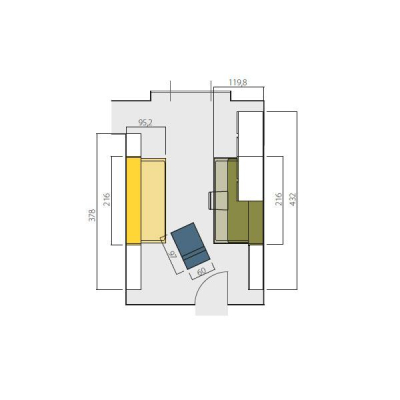 Clei Ambiente 01 комплект дитячих меблів