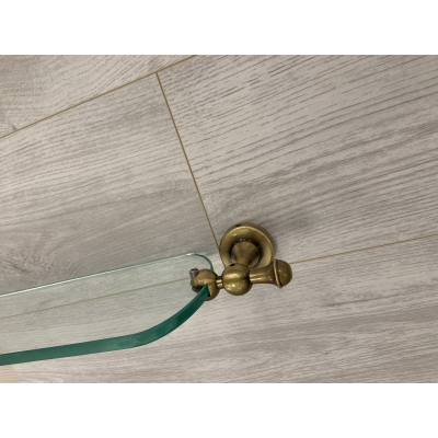 Flab Luxe поличка зі склом 2071 cro/bro