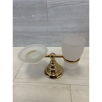 Flab Canova підставка для склянки та мильниці для ванної 349 oro