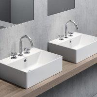 Раковина накладна GSI - Kube X 45x35