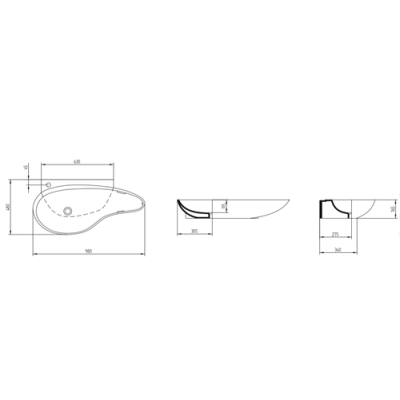 AeT Accent раковина підвісна L235
