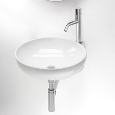 AeT "THIN TONDO" раковина накладна L241 біла глянець