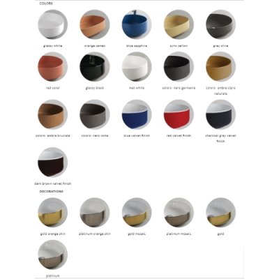 ArtCeram раковина накладна кольорова Cognac COL002