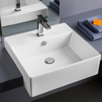 ArtCeram вбудована раковина Quadro Semincasso QUL004