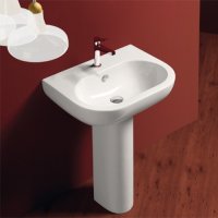 Simas E-line раковина з колоною EL05+CN200